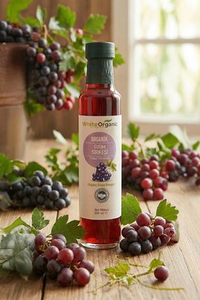 White Organic Organik Üzüm Sirkesi 250ml (PESTİSİT ANALİZLİ)