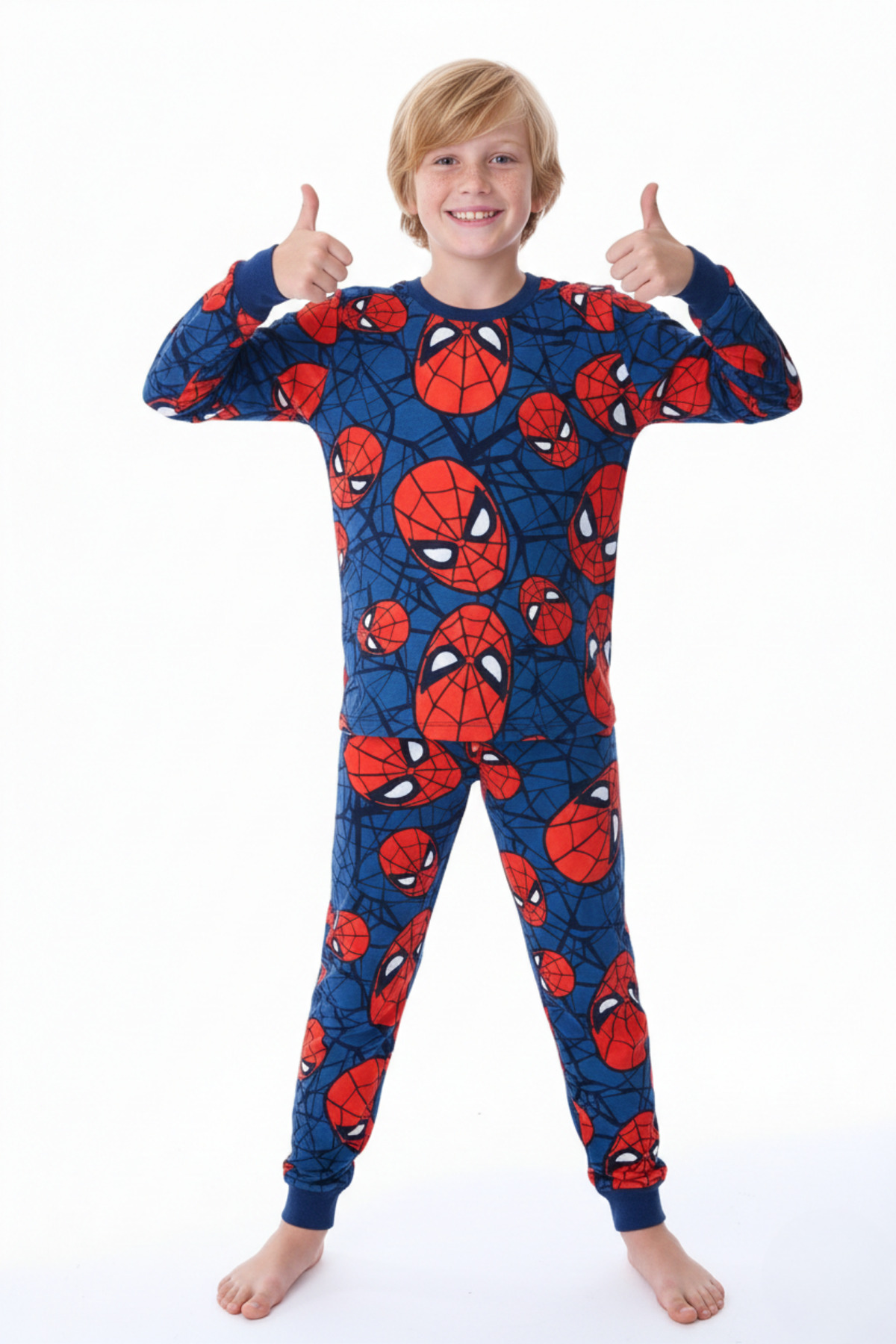 Andro Wear Çizgi Filmli Pamuk Çocuk pijama Takımı fotoğrafı 5 (önizleme)