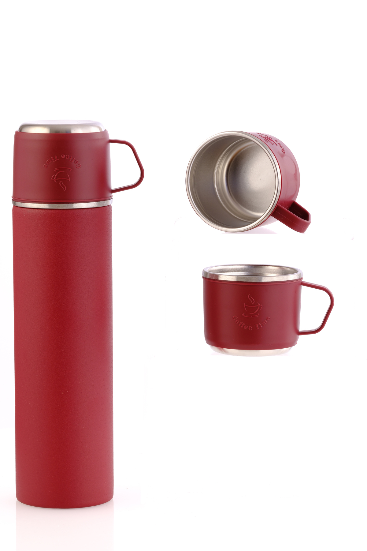 Bienly 3 Bardaklı 500 ml Paslanmaz Çelik Termos | BPA Free | SUS304 | 6 Saat Sıcak 12 Saat Soğuk fotoğrafı 4 (önizleme)
