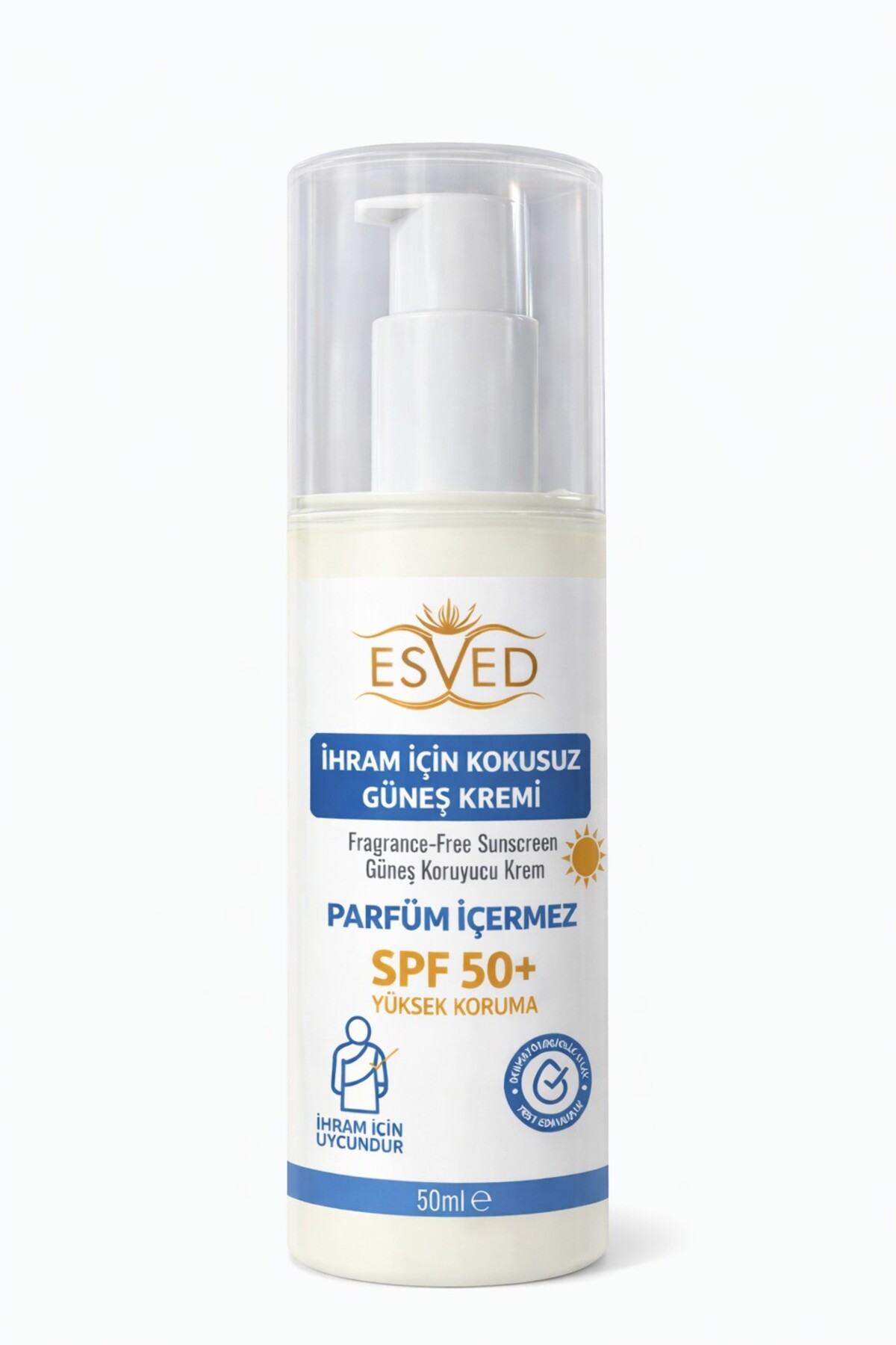 İhrama Uygun Kokusuz Güneş Kremi 50ml Hac ve Umre İçin Güneş Kremi | Parfüm İçermez — İlkbenaldim-Güneş-Kremi-50ml — تصویر 6 از 6