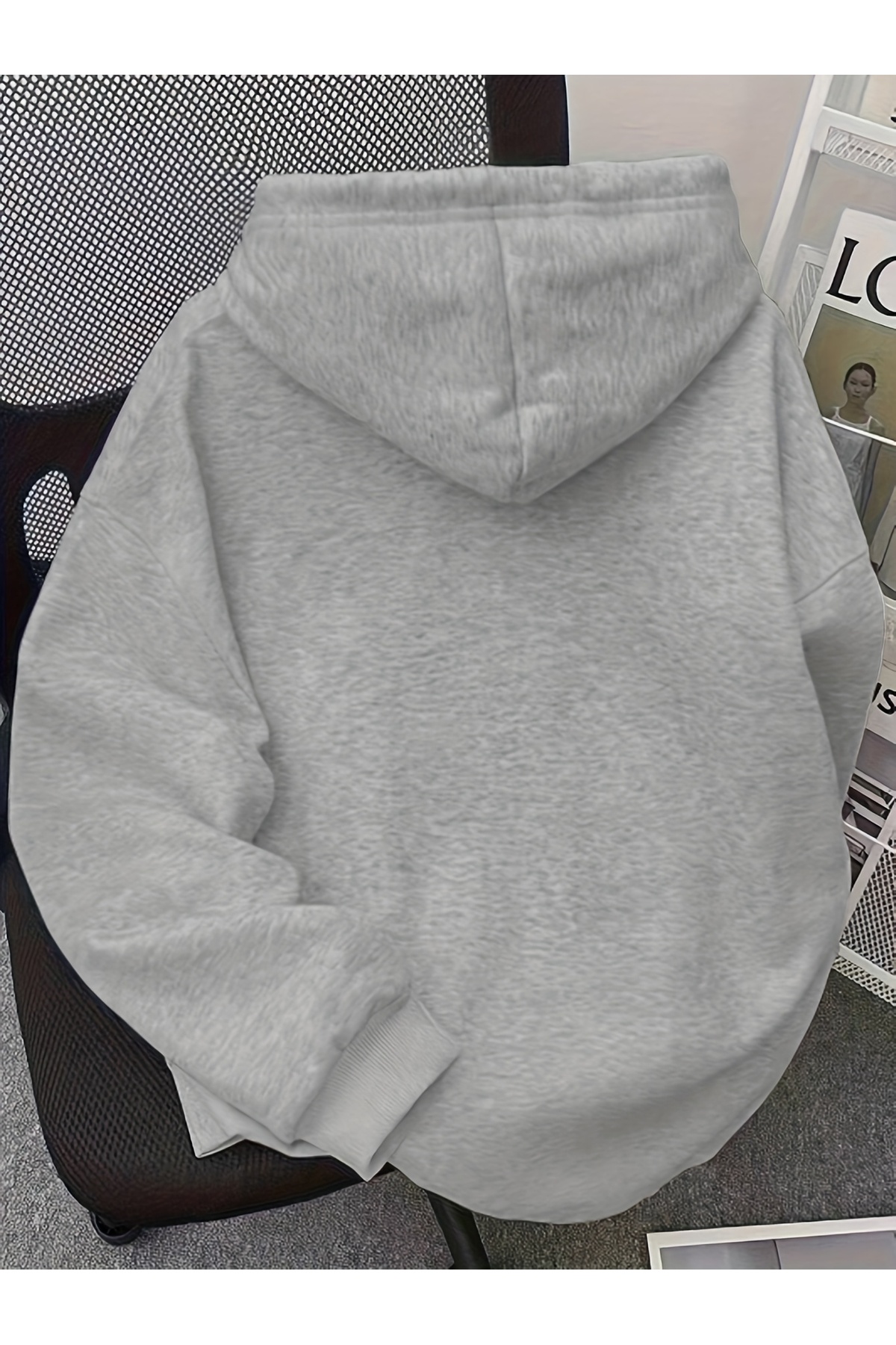 Deocept CALİFORNİA LOS ANGELES BASKILI OVERSİZE UNISEX KADIN/ ERKEK KAPÜŞONLU SWEATSHİRT görsel 3