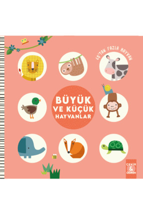 Biblio Kids Yayınevi Çevir ve Öğren Serisi - Büyük ve Küçük Hayvanlar