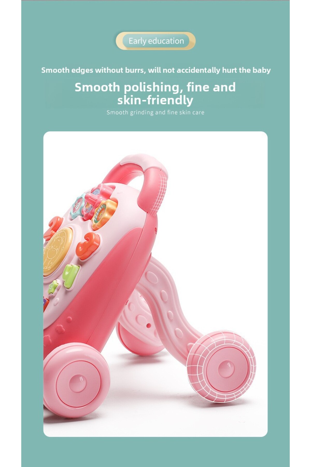 Tcherchi Çok Fonksiyonlu Erken Öğrenme Eğitici, Öğretici Müzikli Mini Bebek Yürüteç fotoğrafı 6 (önizleme)