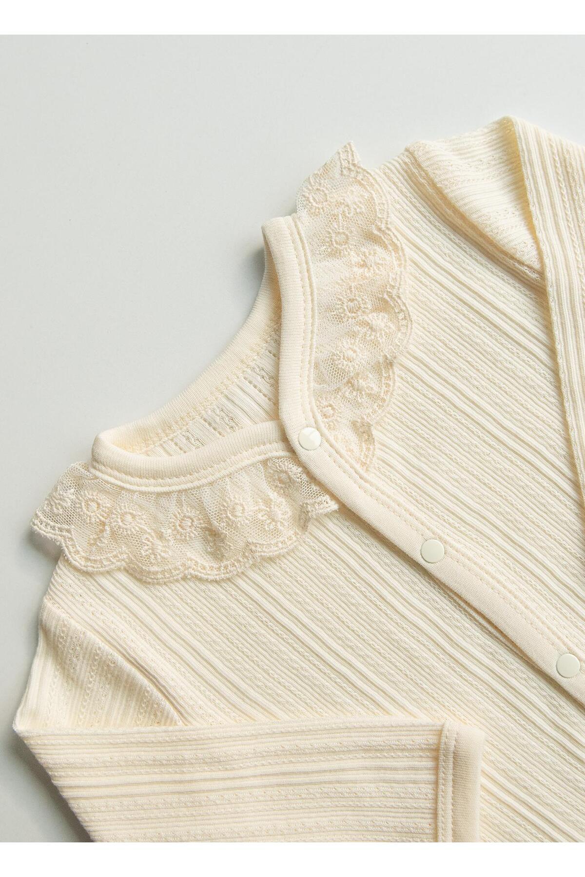 kitikate Organik Jaclin Hırka Natural fotoğrafı 2 (önizleme)