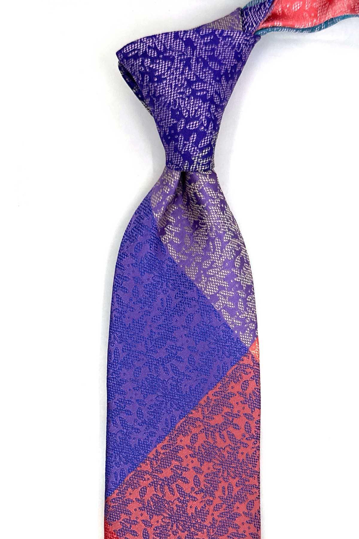  کراوات کلاسیک طرح‌دار چند رنگ طرح‌دار KK13413