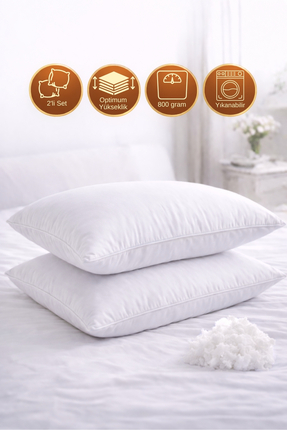 Setekshome 2 adet Silikon Yastık 800 Gr