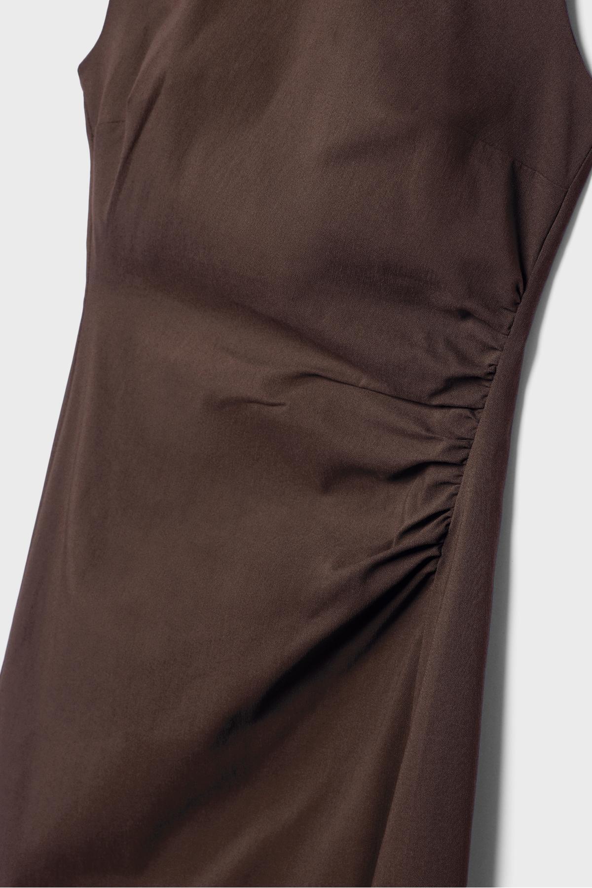 Stradivarius  Kolsuz bengalin midi elbise - Görsel 8