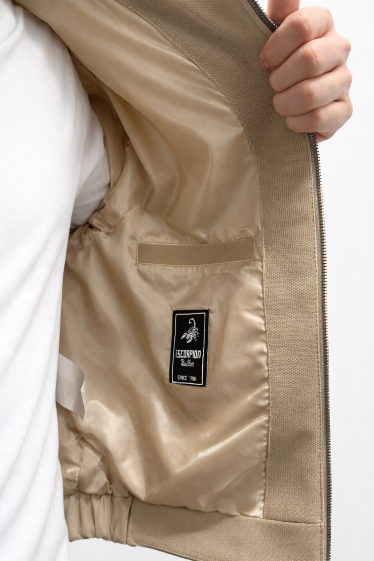 Plus Scorpion  Erkek Fermuarlı Mevsimlik Mont Ceket – Tok Dokulu Gömlek Yaka - Görsel 6