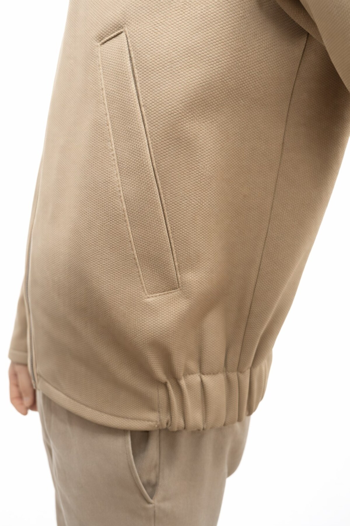 Plus Scorpion  Erkek Fermuarlı Mevsimlik Mont Ceket – Tok Dokulu Gömlek Yaka - Görsel 7