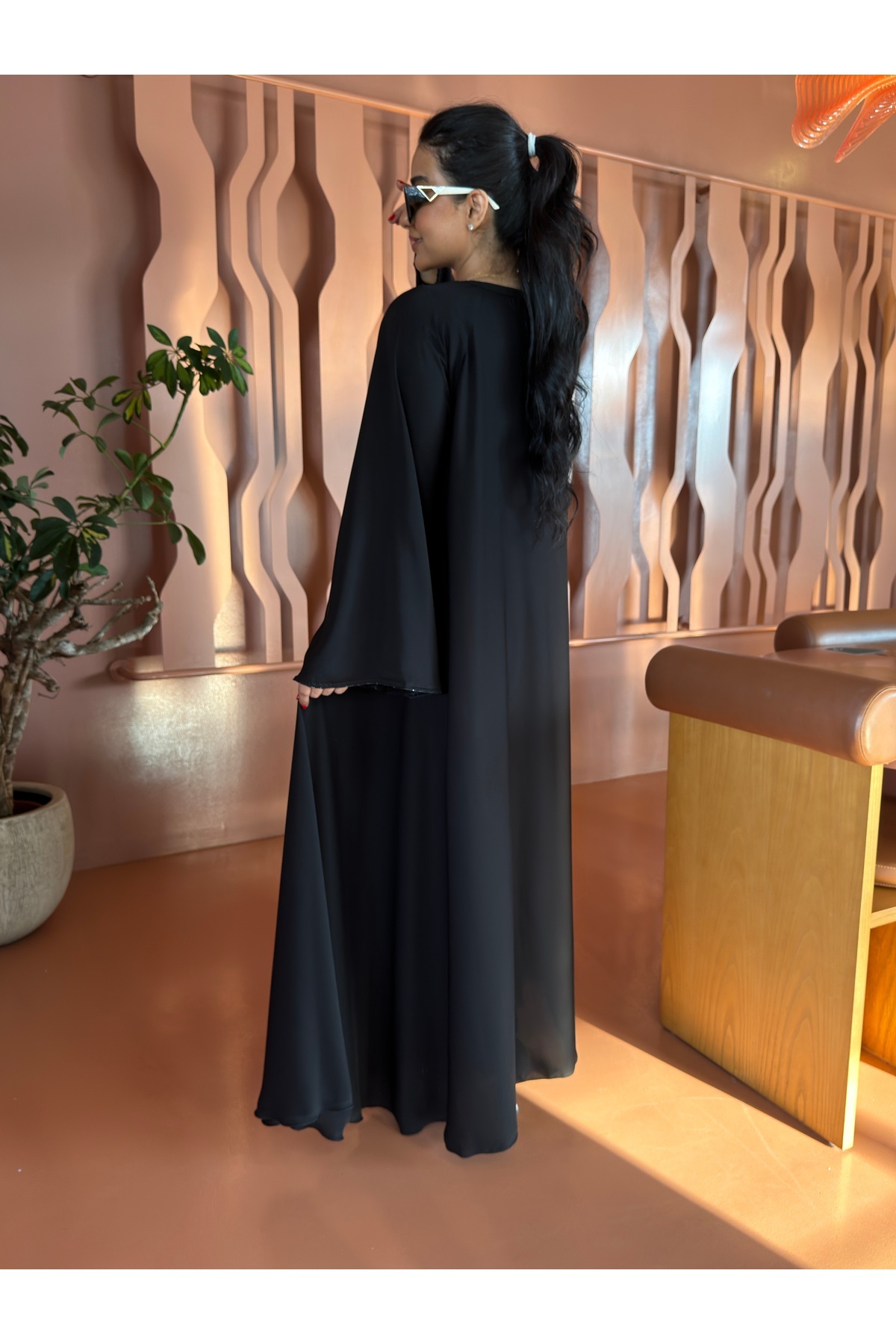 عباية ريحانه دبل كلوش