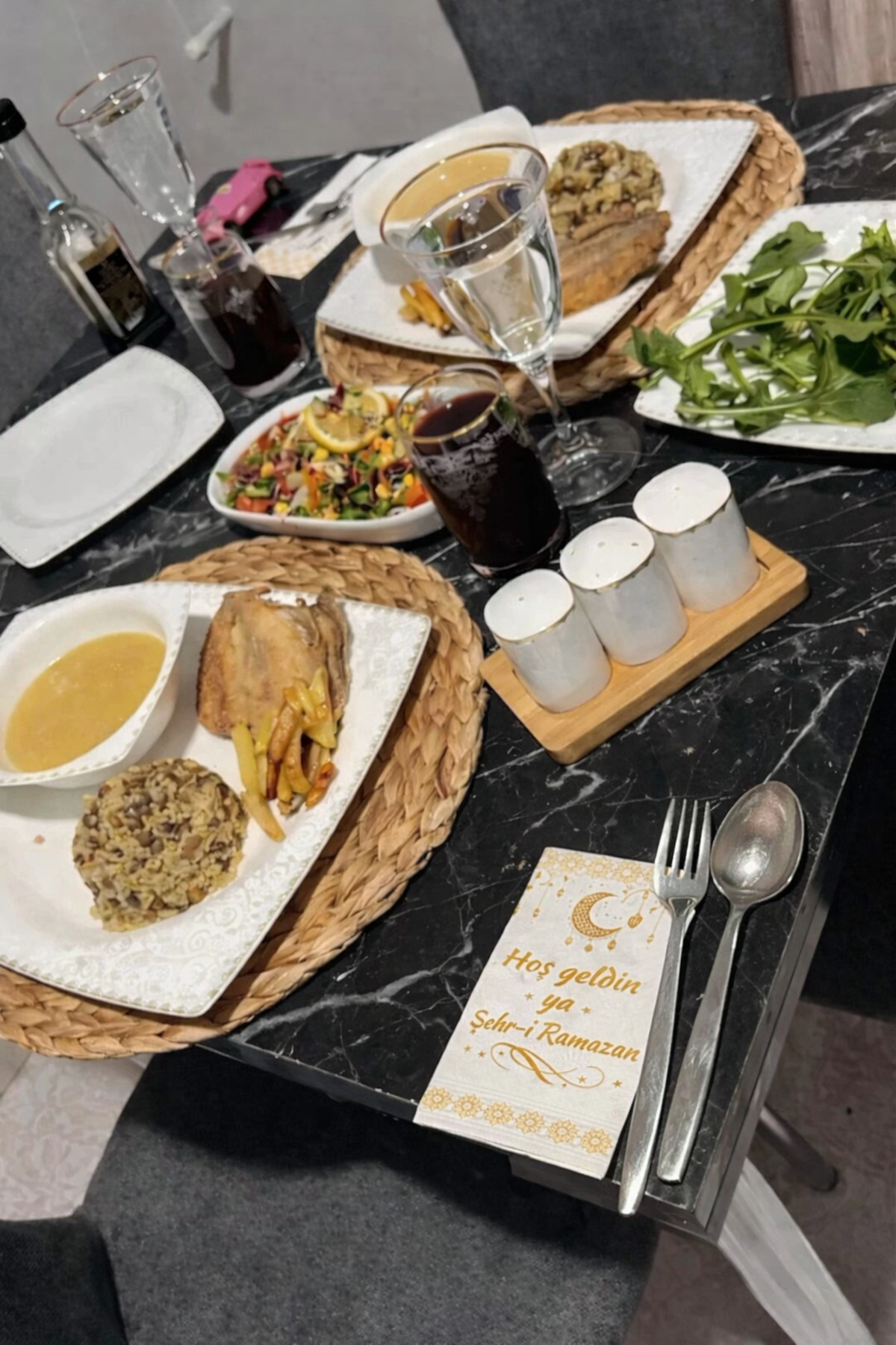 20 Iftar Presentation Napkins Welcome Ya Şehr-i Ramadan Written Talking Napkin