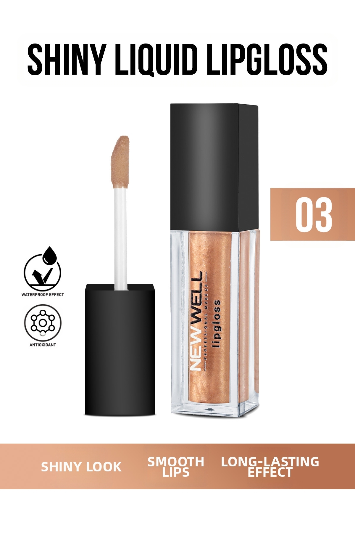 New Well Shiny Liquid Lipstick - 03