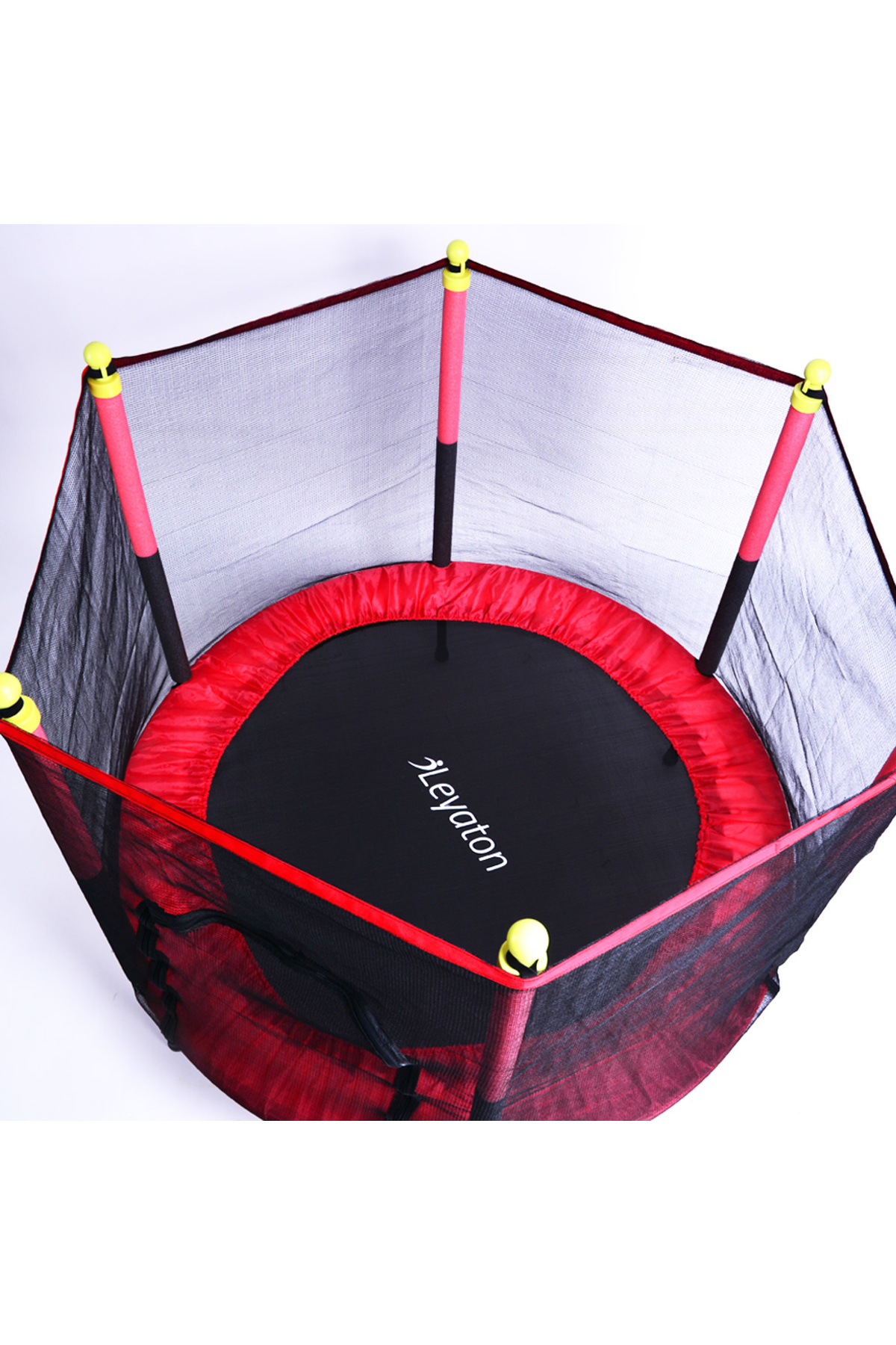 Leyaton Güvenlik Korumalı Fileli 140 Cm Özel Fermuar Güven Konforlu Çocuk Trampolini 55 İnç Trambolin fotoğrafı 7 (önizleme)