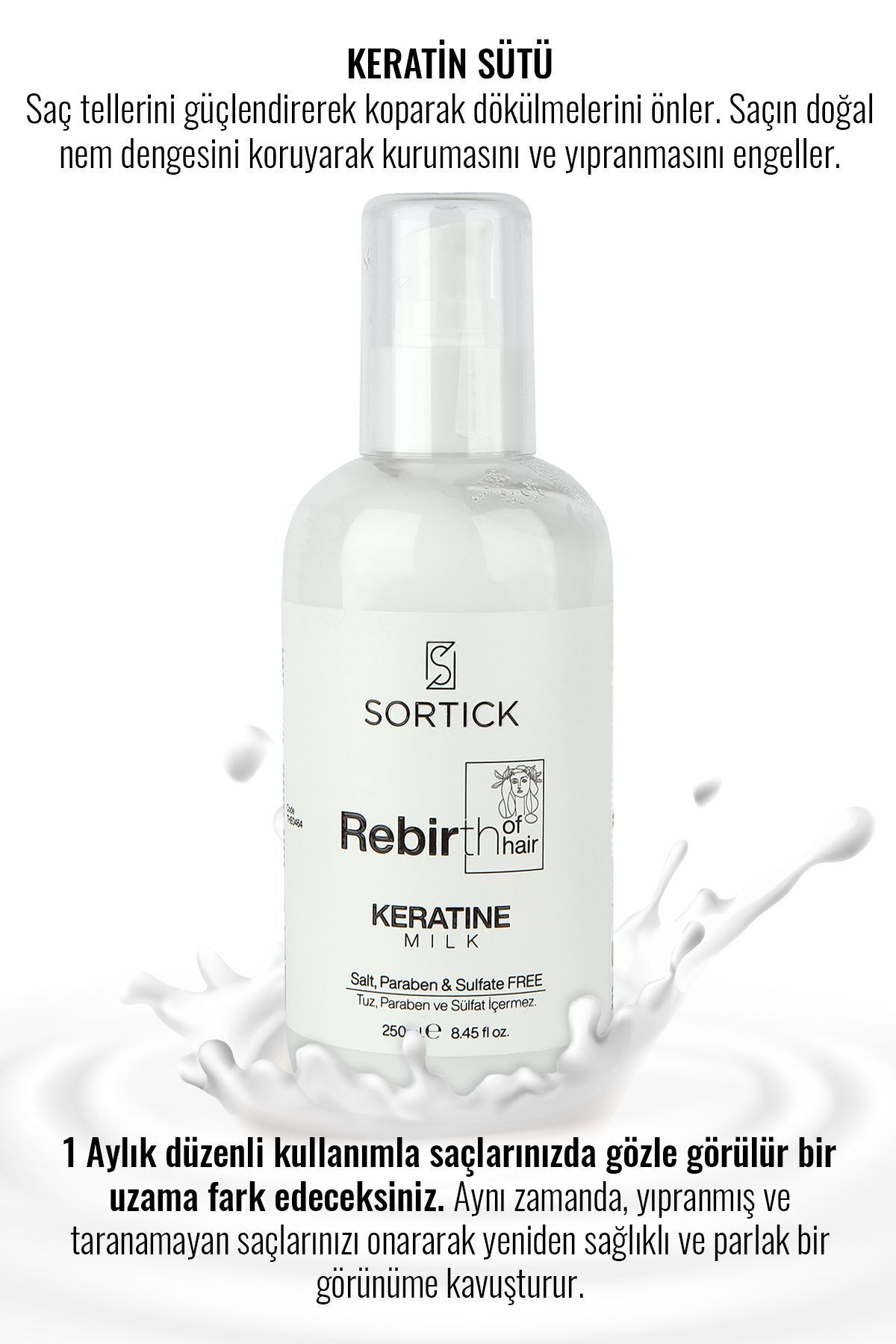 Keratin Sütü Onarıcı Uzatıcı ve Yapılandırıcı Bakım 250ml — 01 — تصویر 4 از 5