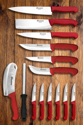 Sürmene Bıçakçı Hacı Ahmet 14 Parça Sürmene Çok Çeşitli Günlük Kullanım Et Ek...