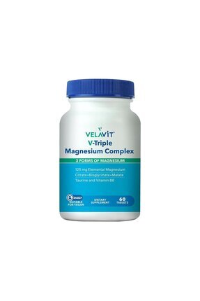 Velavit V-Triple Magnesium Complex Magnezyum İçeren Takviye Edici Gıda 60 Tablet