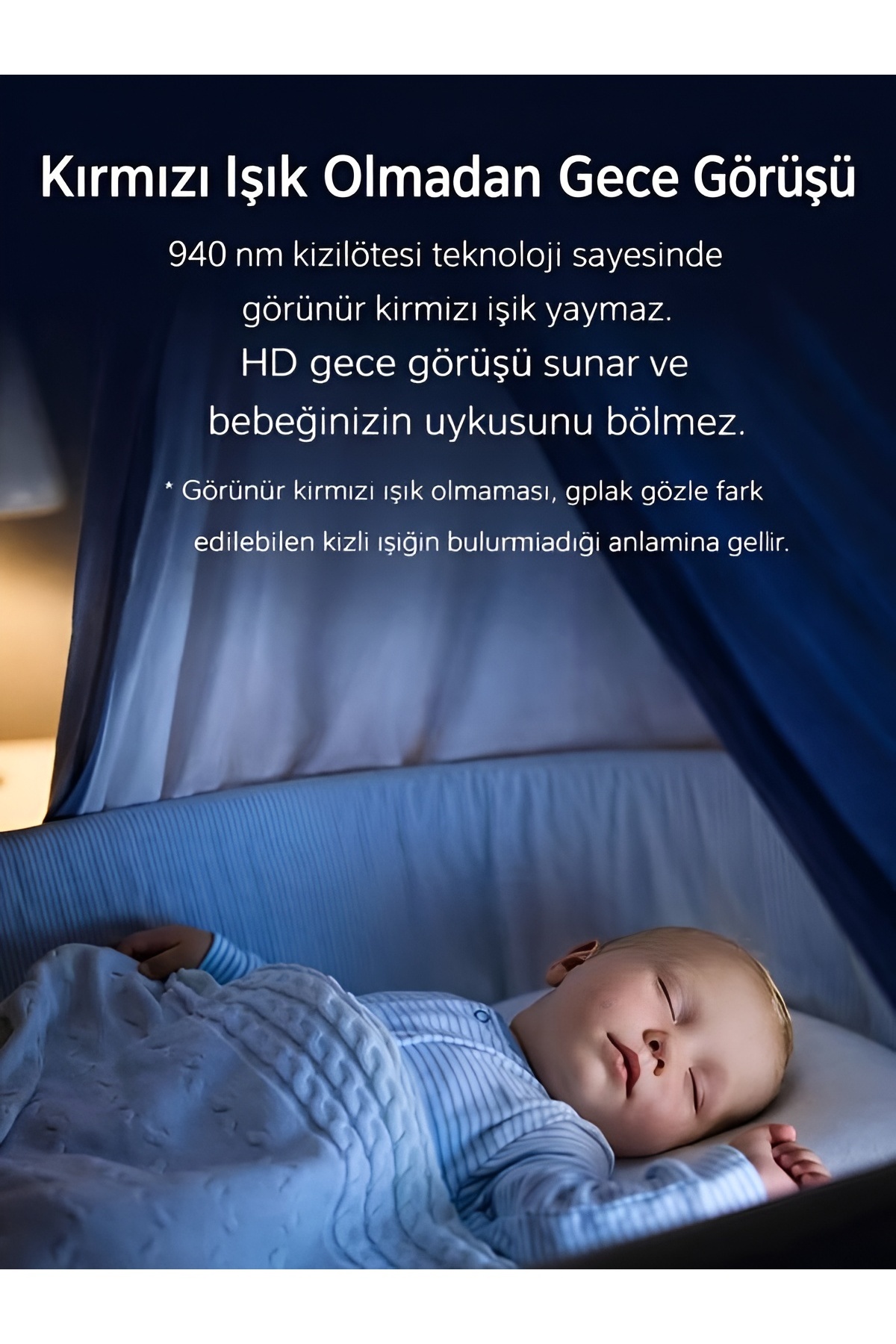 DEANB Monitörlü Tuya WiFi Kablosuz IP Kamera Bebek Kamerası 1080p Gece Görüşlü İNTERKOM Sesli Görüntülü fotoğrafı 7 (önizleme)