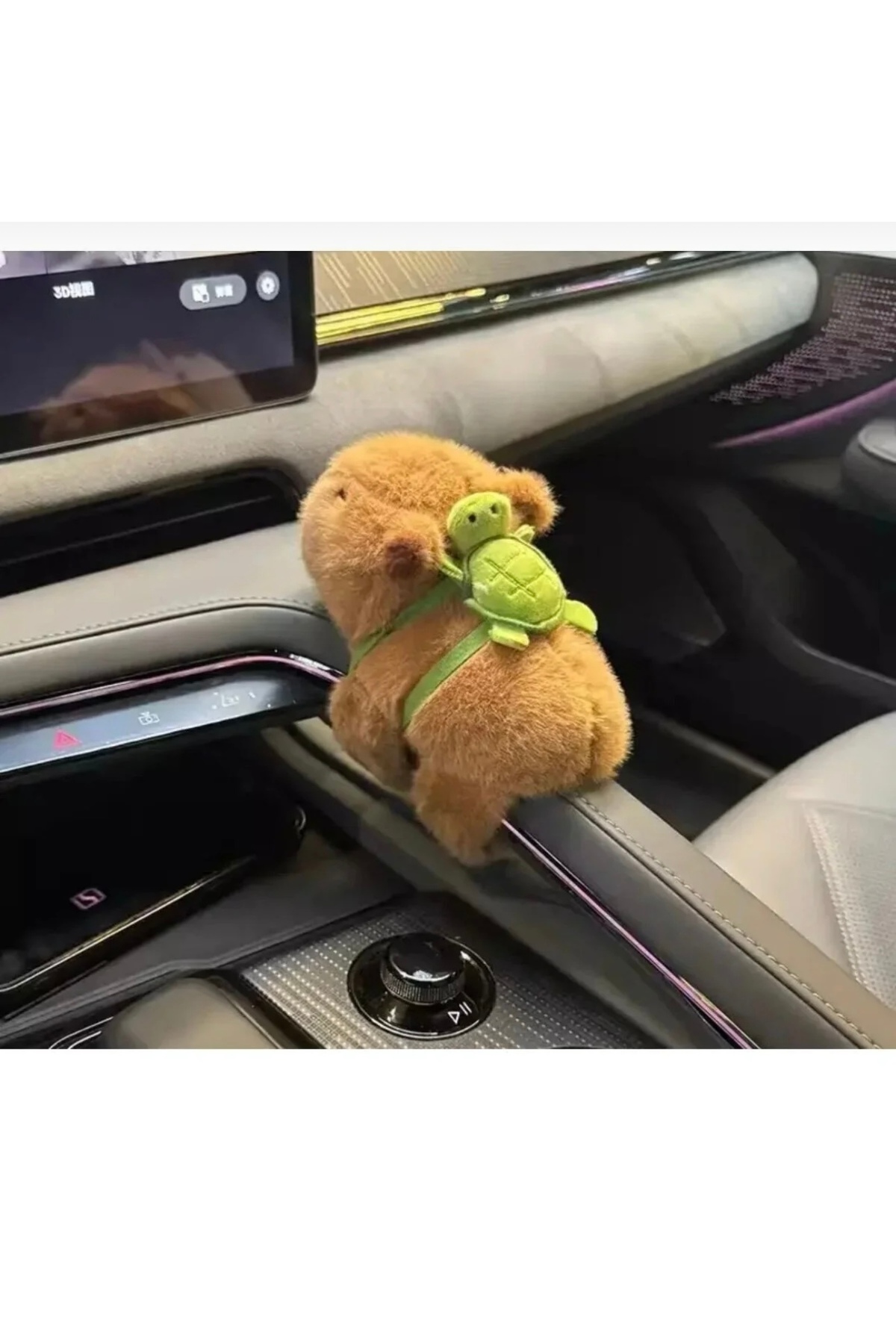 Genel Markalar Kahverengi Capybara 18cm bilek ve araba için oyuncak fotoğrafı 5 (önizleme)