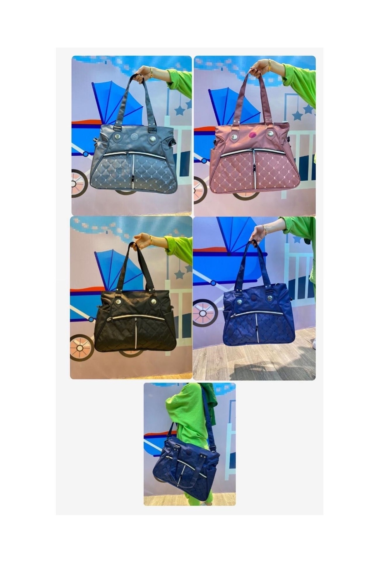 TURHAN BEBE Yeni Doğan Rocco BebekÇeyiz Seti (12Parça) BEŞİK ANA KUCAĞI MAMA SANDALYESİ BEBEK ARABASI PUSET... fotoğrafı 7 (önizleme)