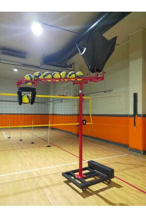 CEYSPORT Profesyonel Voleybol Smaç Makinesi – Yüksekliği Ayarlanabilir, Teker...