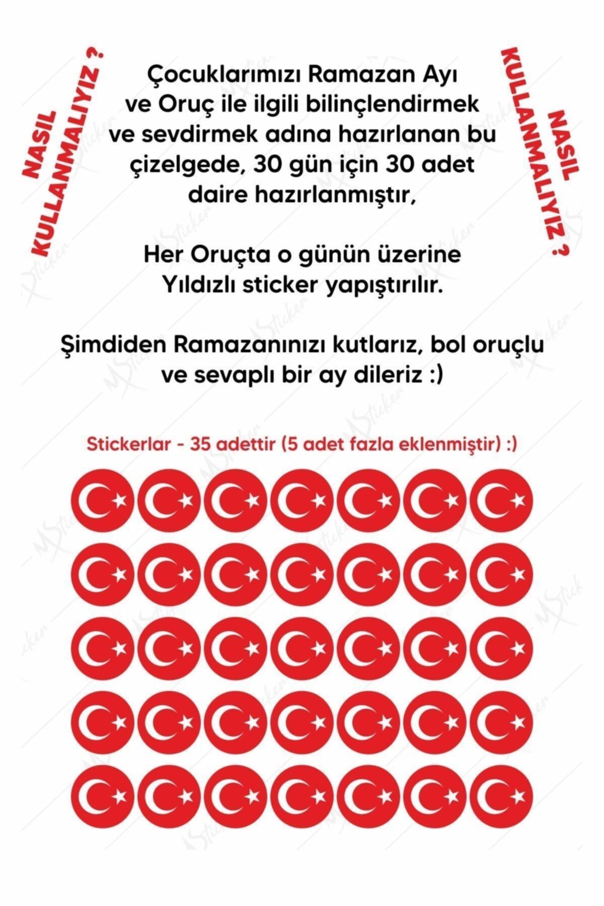 MSticker Çocuklar Için Ramazan Ayı Oruç Çizelgesi - Ramazan Sticker Çocuk Imsakiyesi, Ramazan Etkinlik fotoğrafı 4 (önizleme)