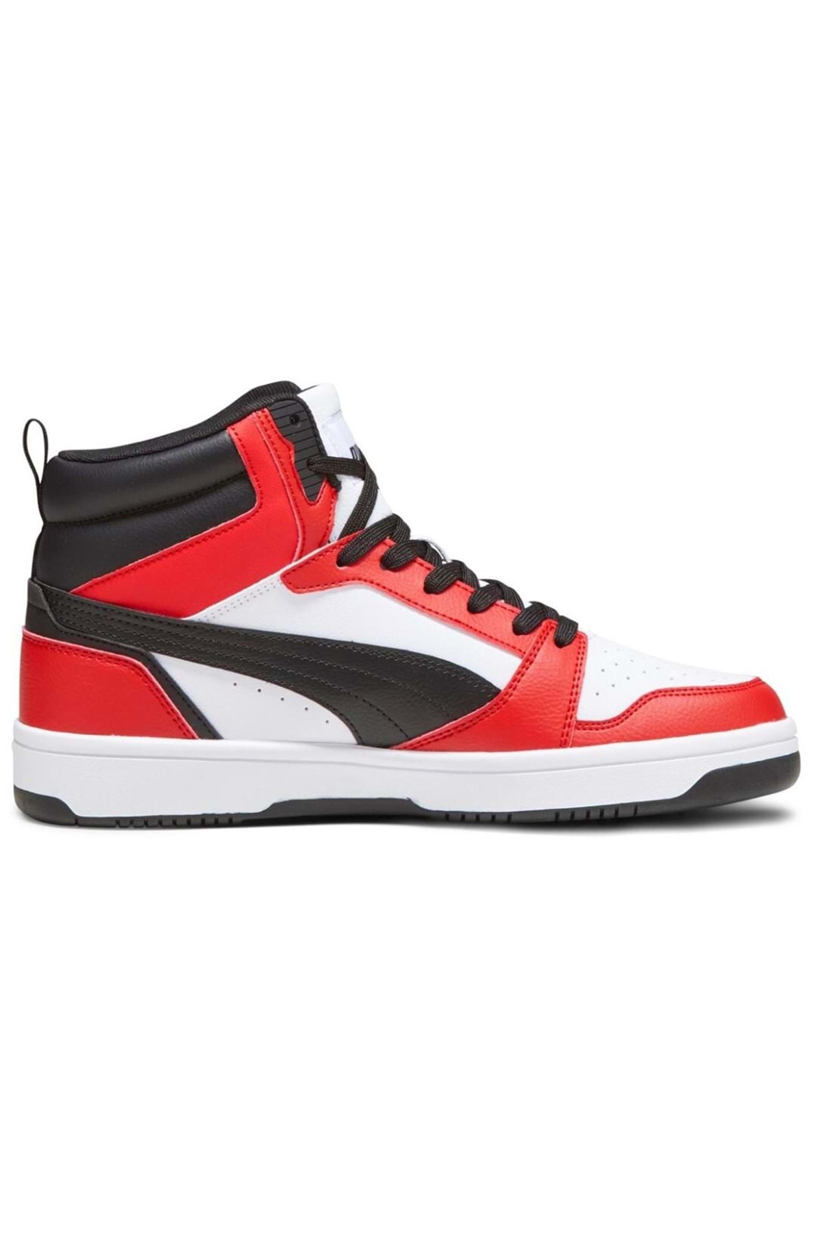 Puma Rebound v6 Beyaz Erkek High Sneaker SİYAH KIRMIZI görsel 5