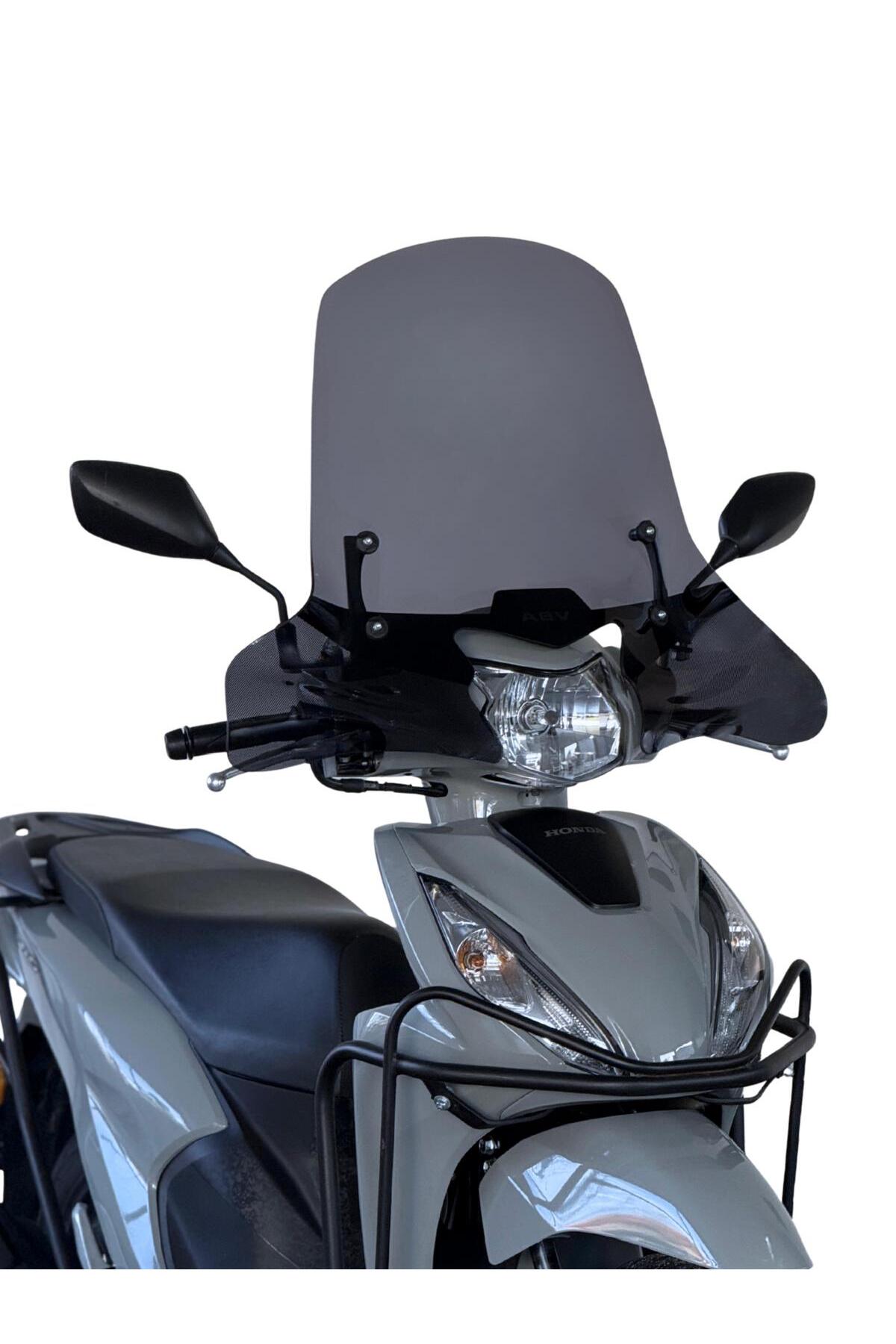 ABV Honda Dio El Korumalı Füme Tur Camı 59x72.5 Cm (21-26