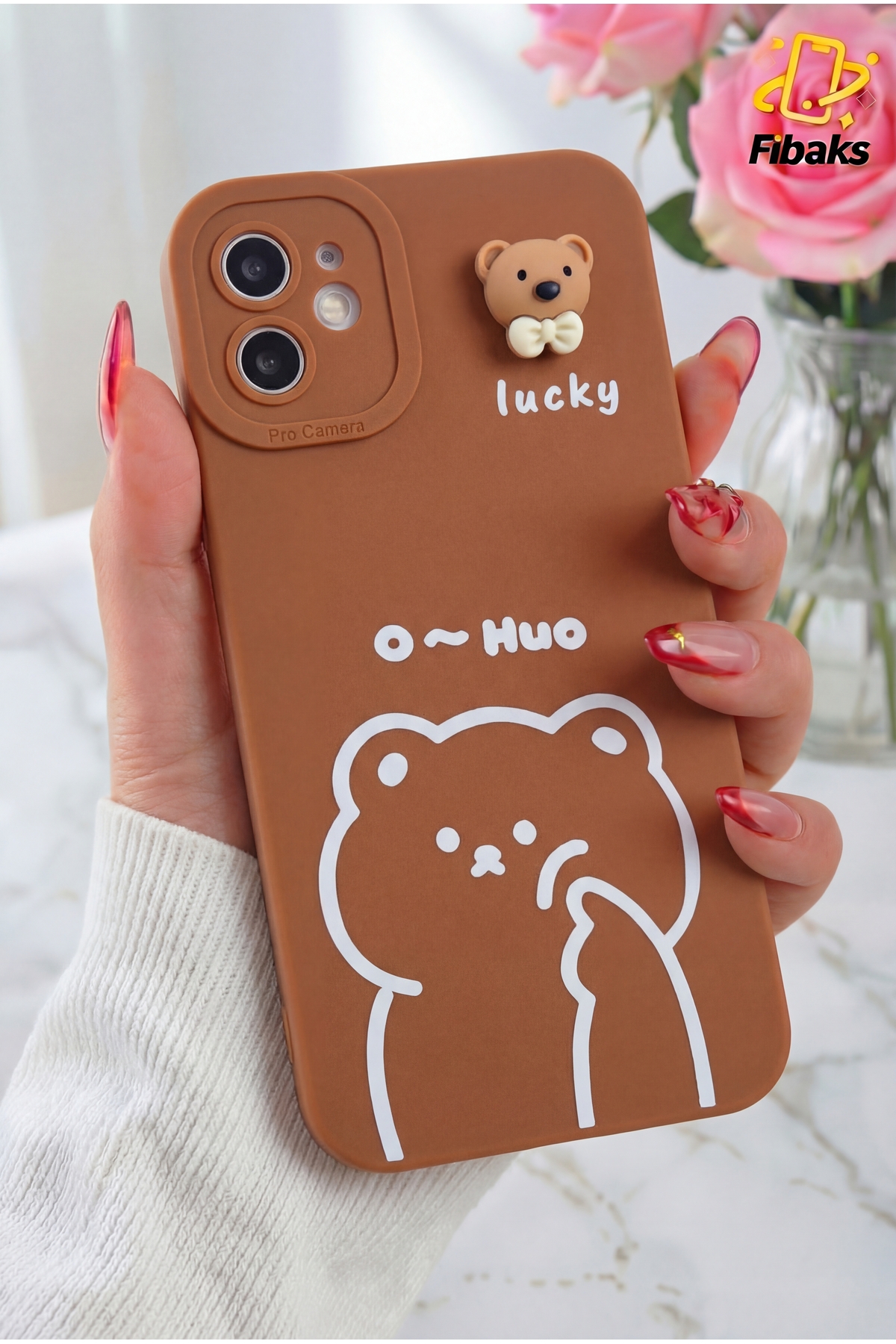 lucky Bear Soft Silicone Cover with iPhone 11 Case Design Patterned Camera Protection