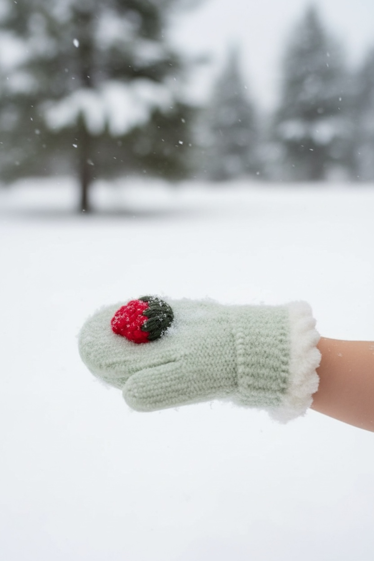 Kitti Çilek Bebek tek parmak eldiven 0-3 yaş fotoğrafı 3 (önizleme)