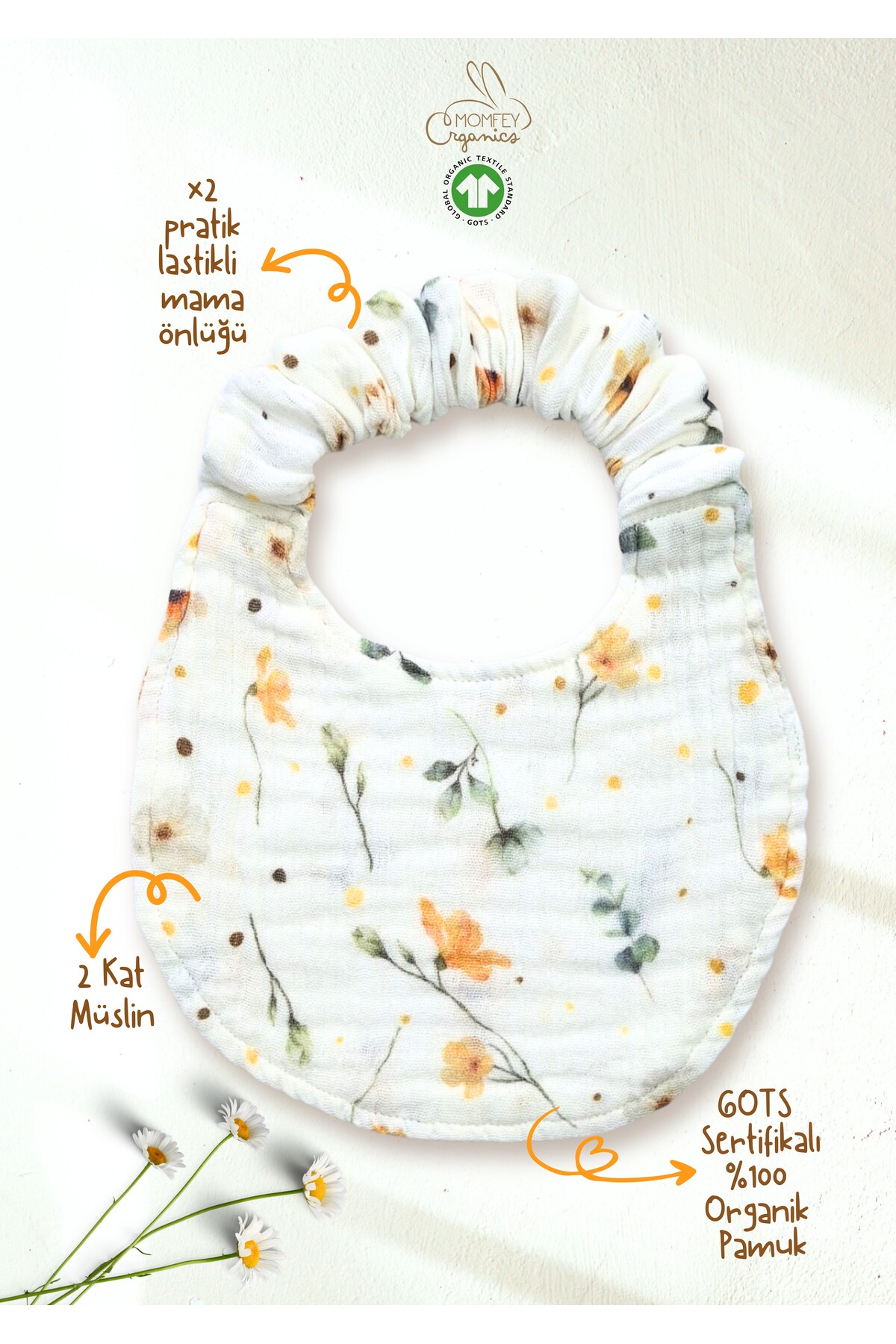 Momfey Organics 14 Parça Müslin Bebek Seti | %100 Pamuk | Yenidoğan Hastane Çıkışı, Hediye Seti fotoğrafı 6 (önizleme)