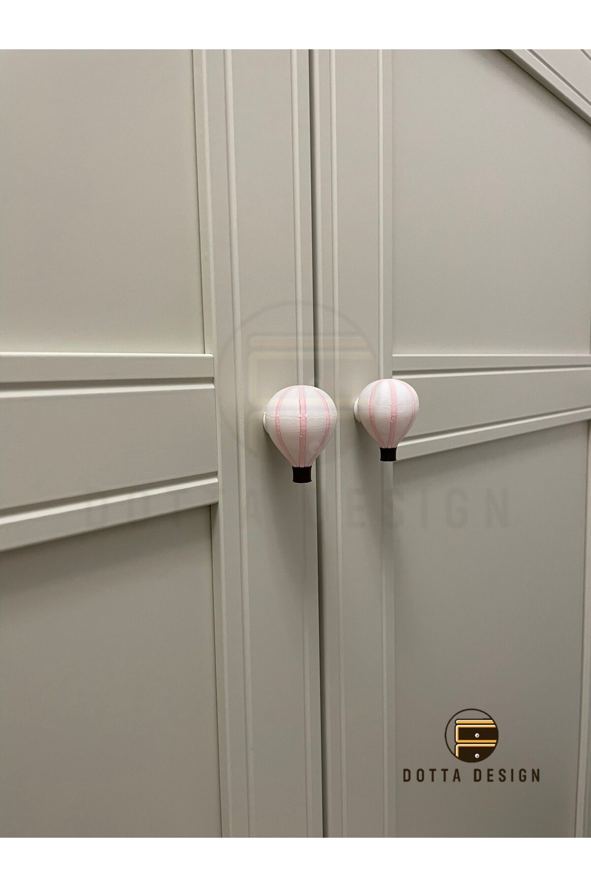 Dotta Design Çocuk Odası Kulpları - Pembe Balon Kulp (Tekli) fotoğrafı 2 (önizleme)
