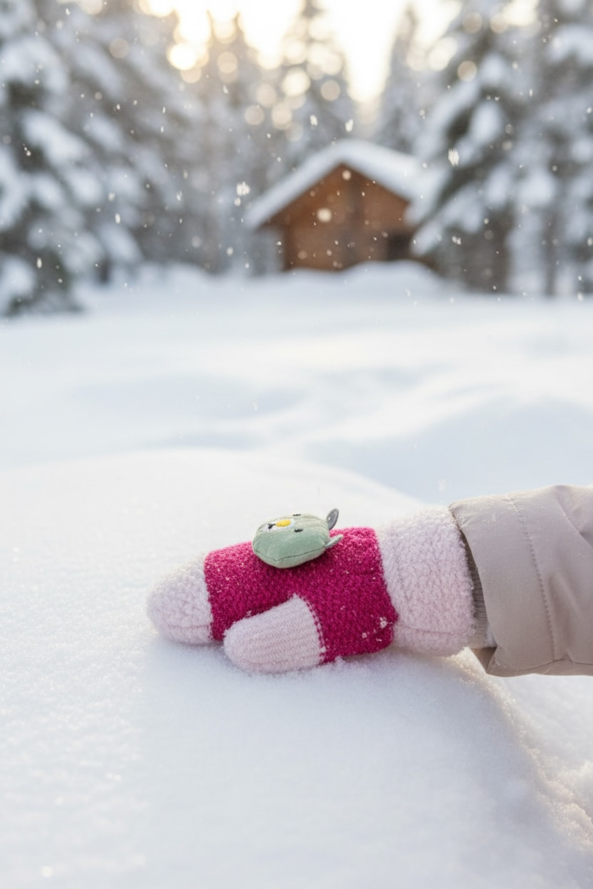 PIECE SIGNATURE Aksesuarlı %100 Acrylic Bebek Eldiven ( 1-3 Yaş ) fotoğrafı 5 (önizleme)