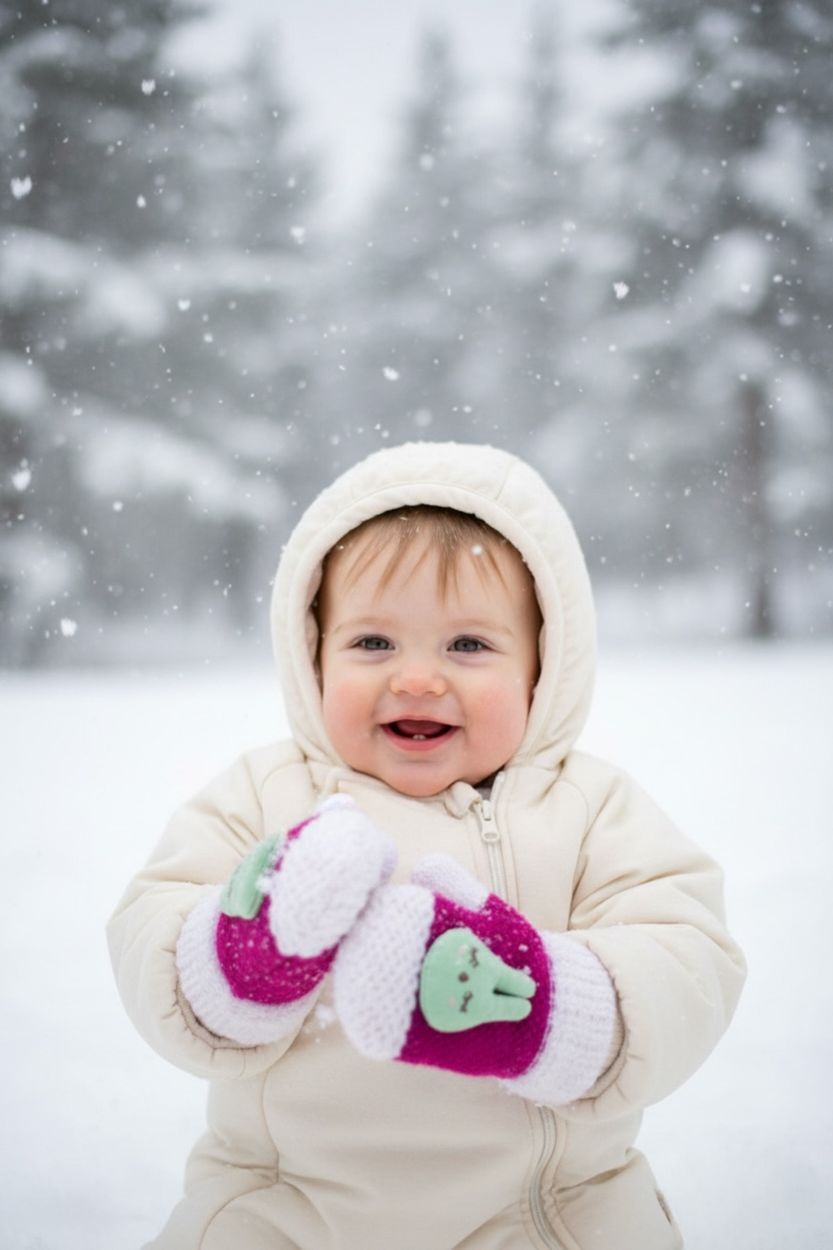 Kitti 1-3 YAŞ ANGORA  KIZ ELDİVEN BEBE ELDİVENİ ESNEK ELDİVEN fotoğrafı 4 (önizleme)