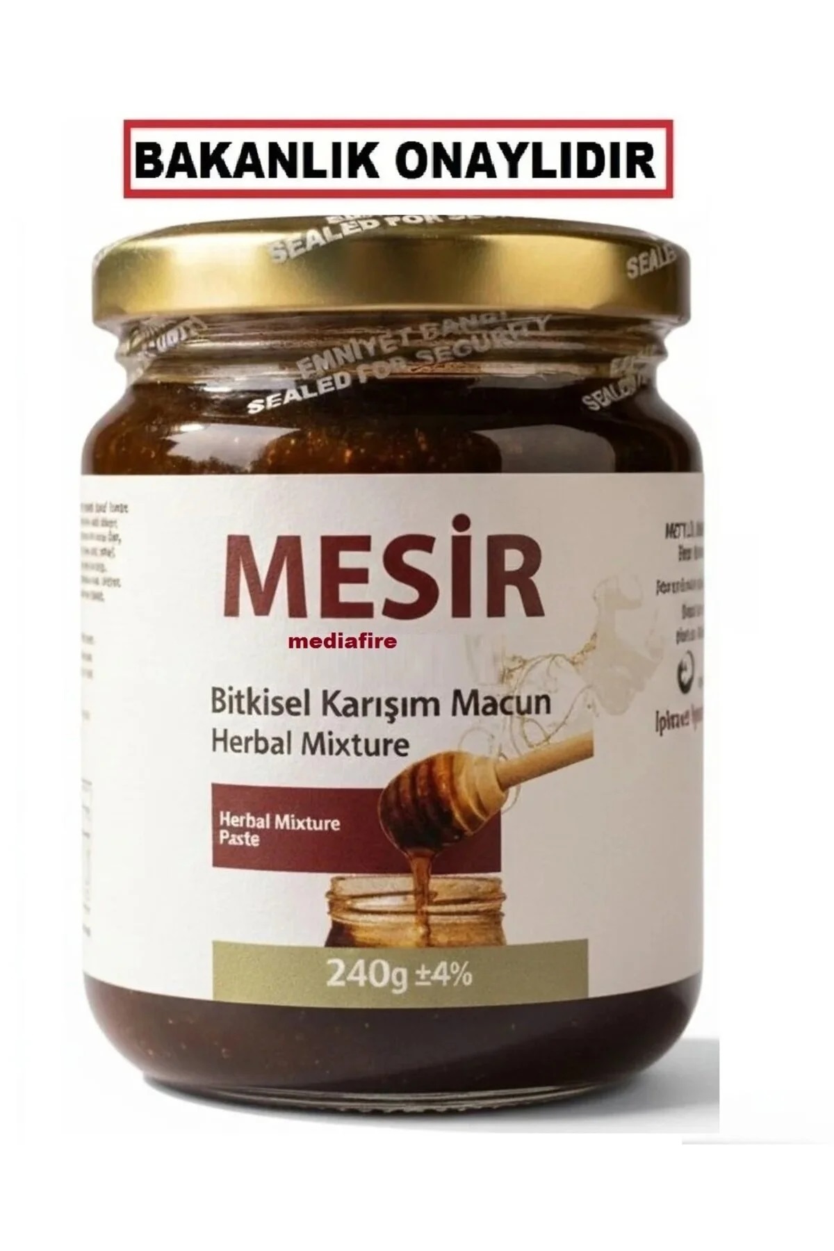 MediaFire Çakşır Demirdikeni Keciboynuzu Mesir Çam Kozalak Kökü Macun Macunu Net 240gr Mesir Macunu Kuvvetli - Fiyatı, Yorumları