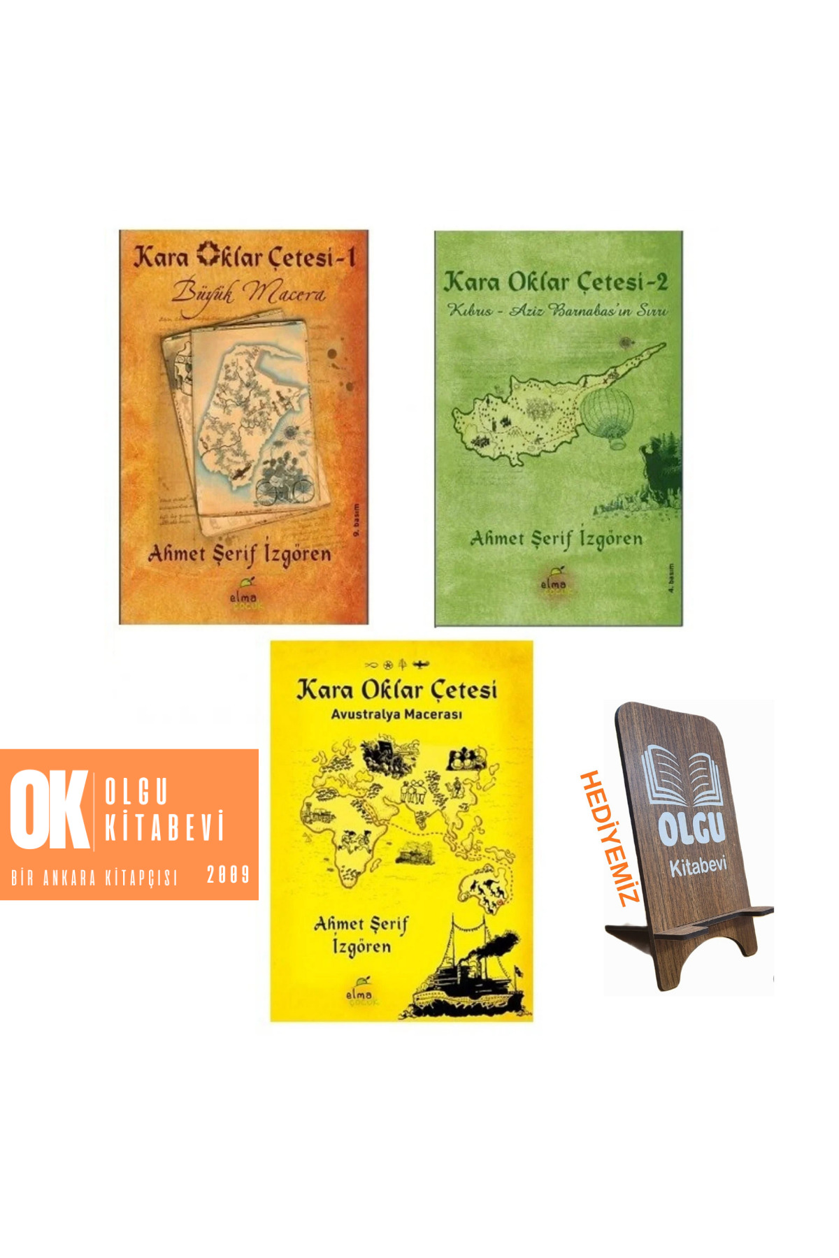Elma Çocuk Kara Oklar Çetesi Serisi / 3 Kitap Set - Ciltli - Ahmet