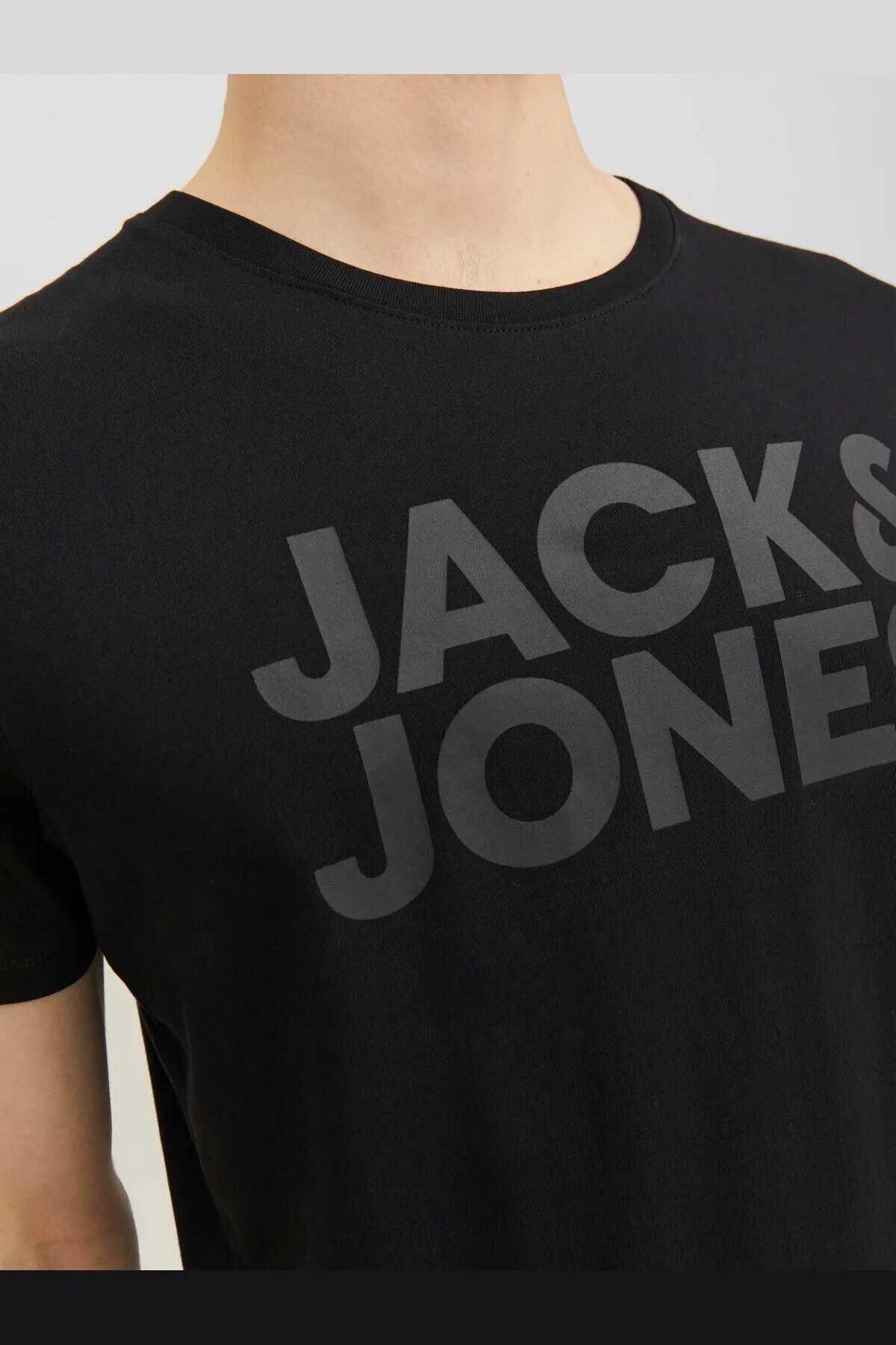تیشرت مردانه طرح دار آستین کوتاه | جک اند جونز Jack & Jones 12151955-Black - تصویر 6