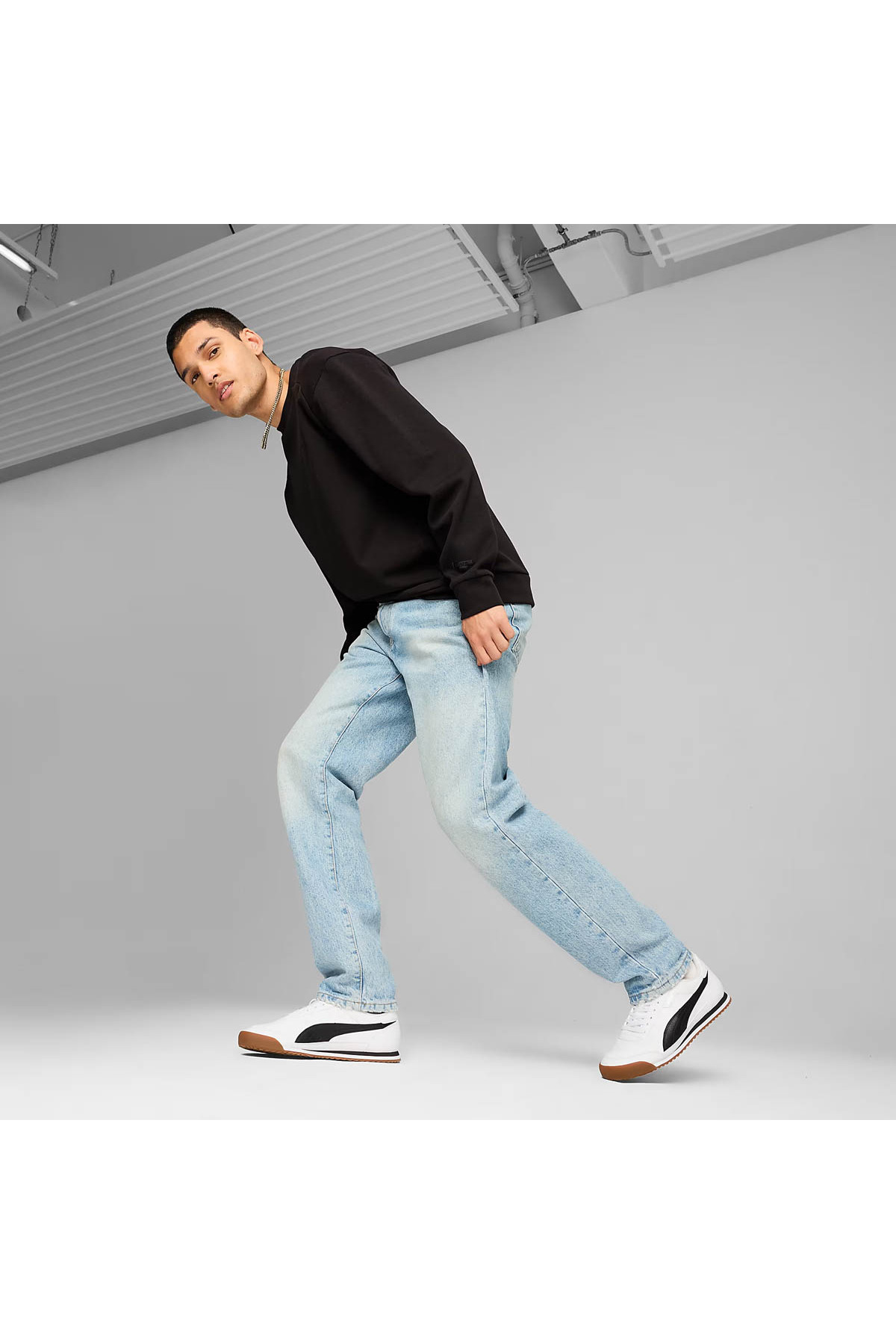 Puma  Turino Iı Beyaz Siyah Erkek Sneaker 397452-02 - Görsel 3