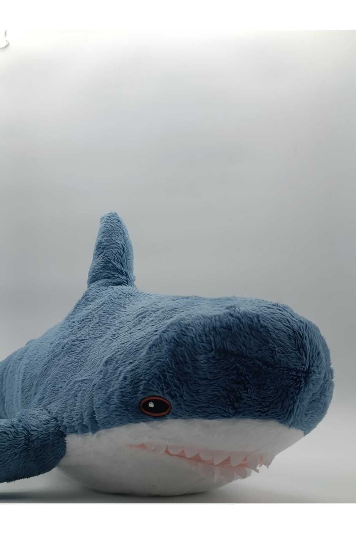 IKEA Peluş Oyuncak Köpek Balığı 55 Cm Yumuşak Oyuncak Mavi-Beyaz Sevimli Peluş fotoğrafı 3 (önizleme)