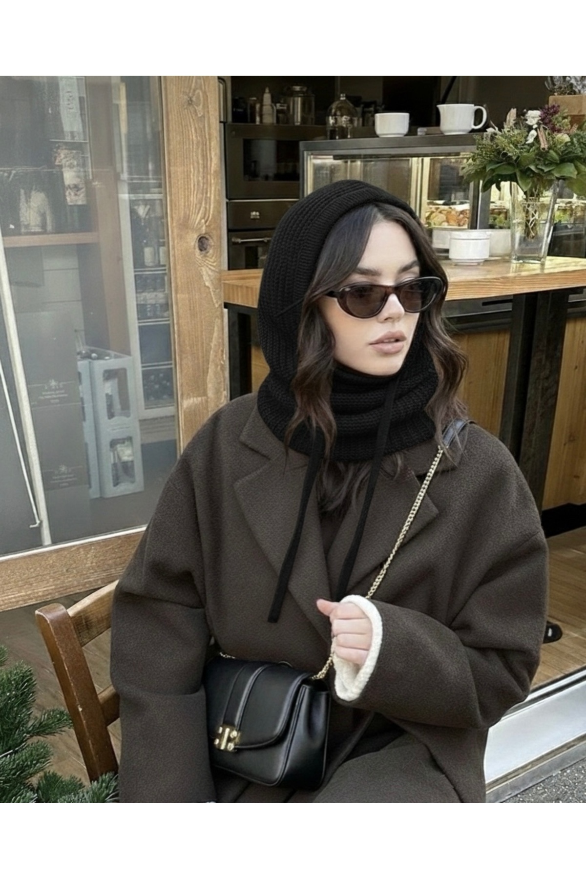 GRAZELLA Kışlık Balaklava Triko Örgü Balaclava Bere Şapka Boyunluk Başlık