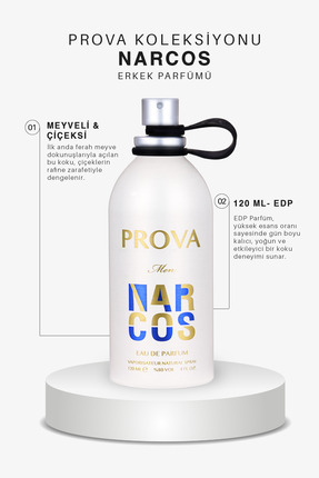 Prova Narcos Edp Çiçeksi Meyveli Erkek Parfüm 120 ml