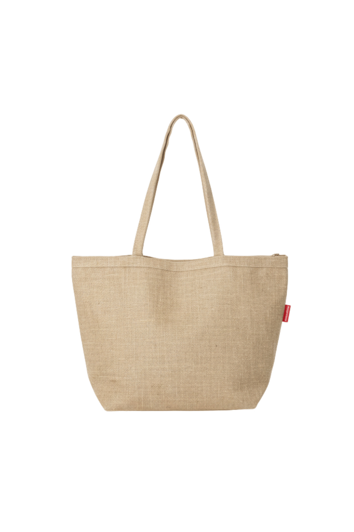 Zippered Jute Beach Bag