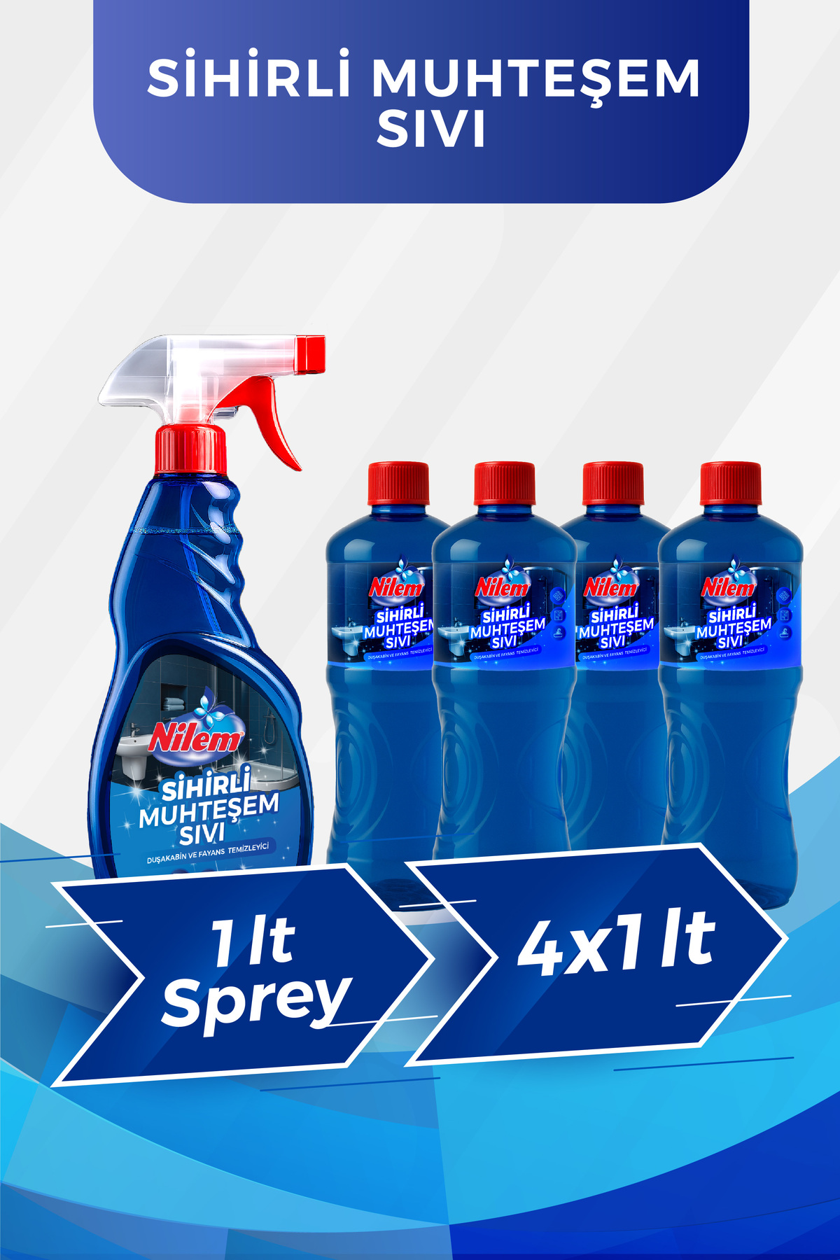 Nilem Sihirli Muhteşem Sıvı Sprey 1 lt + 4 Yedek 1 lt - Fiyatı