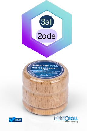 Mentoroll Mentol Taşı | Mıgren taşı Menthol Baş Ağrısı Rahatlatıcı, Şakak Ser...