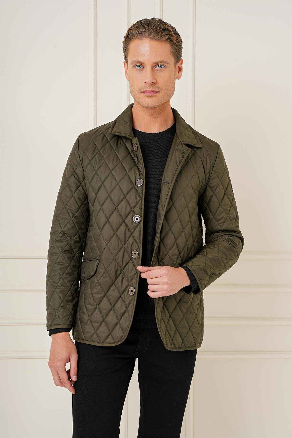 Efor  KA 081 Slim Fit Haki Spor Kaban - Görsel 2