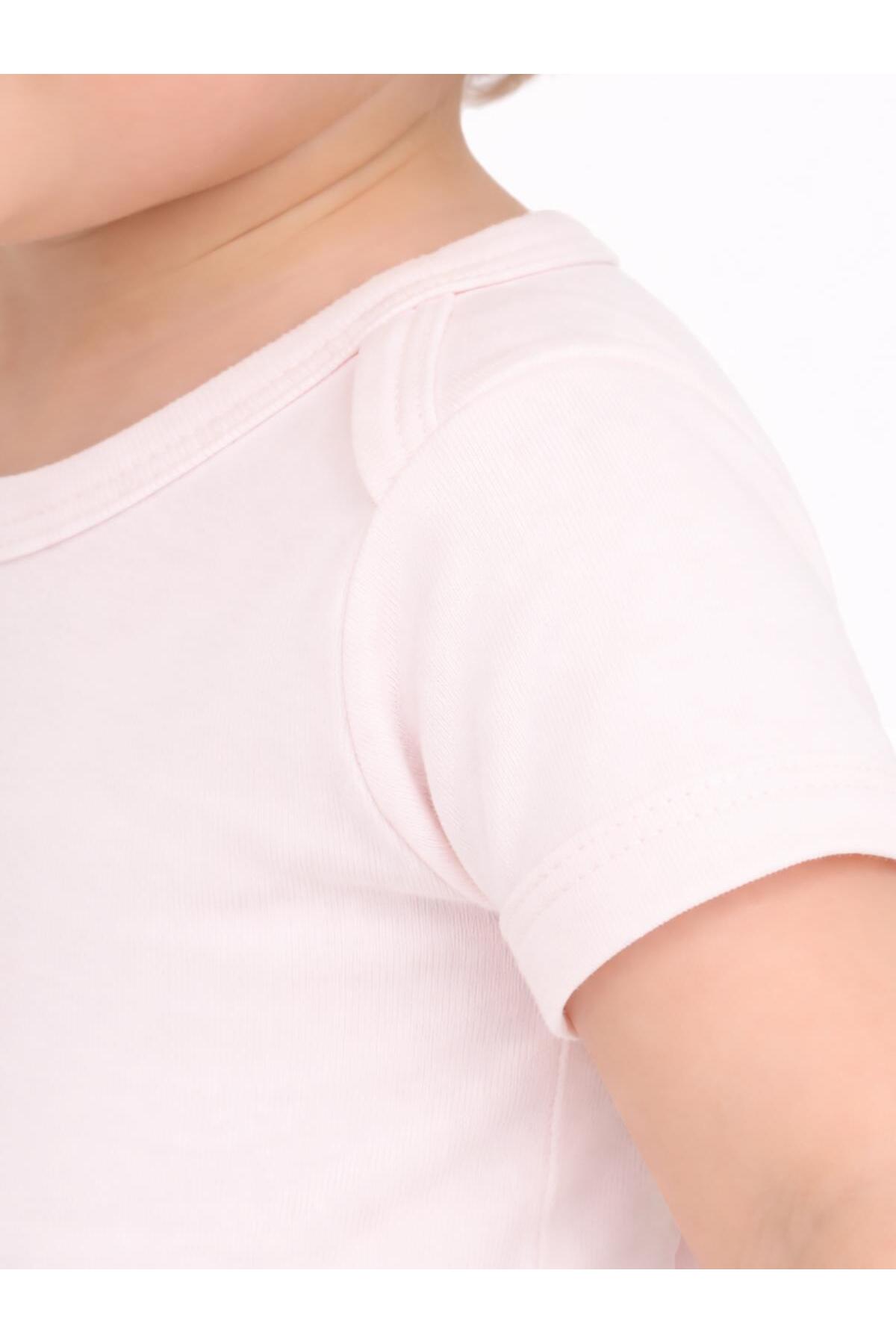 Civil Baby Basıc 3 Lü 0-36 Ay Çıtçıtlı Badi - Pudra 6-9 Ay fotoğrafı 3 (önizleme)