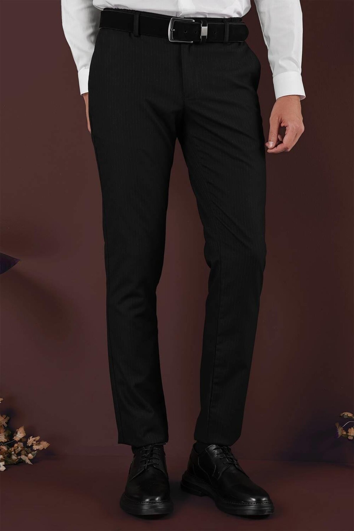 Efor  P 1136 Slim Fit Siyah Klasik Pantolon - Görsel 3