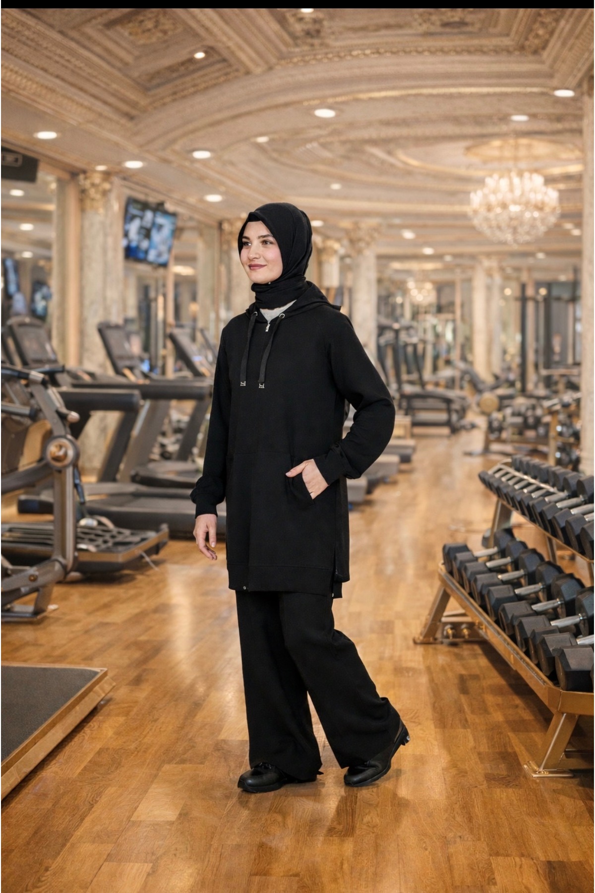 Alerva Women's Modest Tracksuit with Zipper