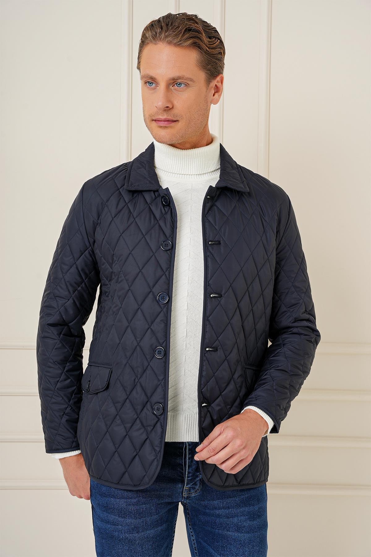 Efor  KA 081 Slim Fit Lacivert Spor Kaban - Görsel 4