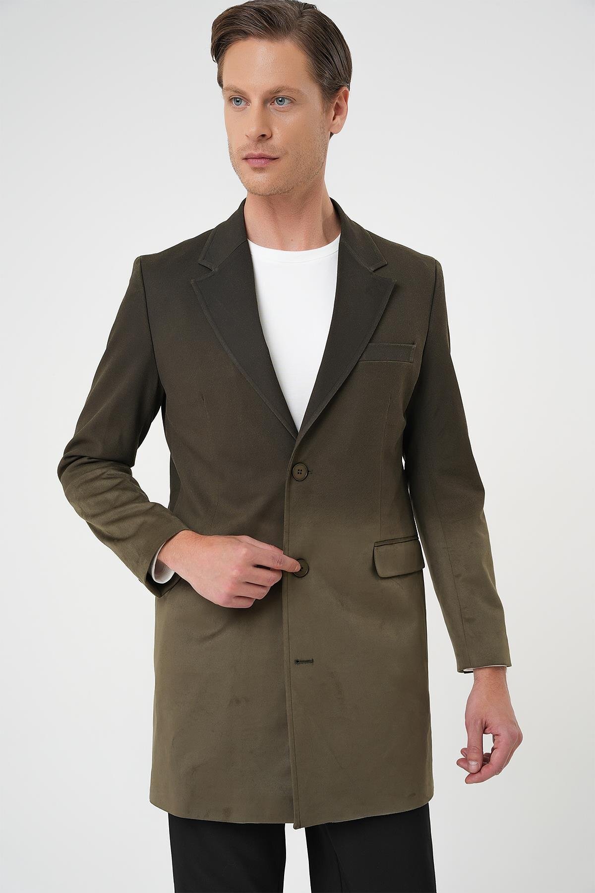 Efor  KA 088 Slim Fit Haki Spor Kaban - Görsel 5