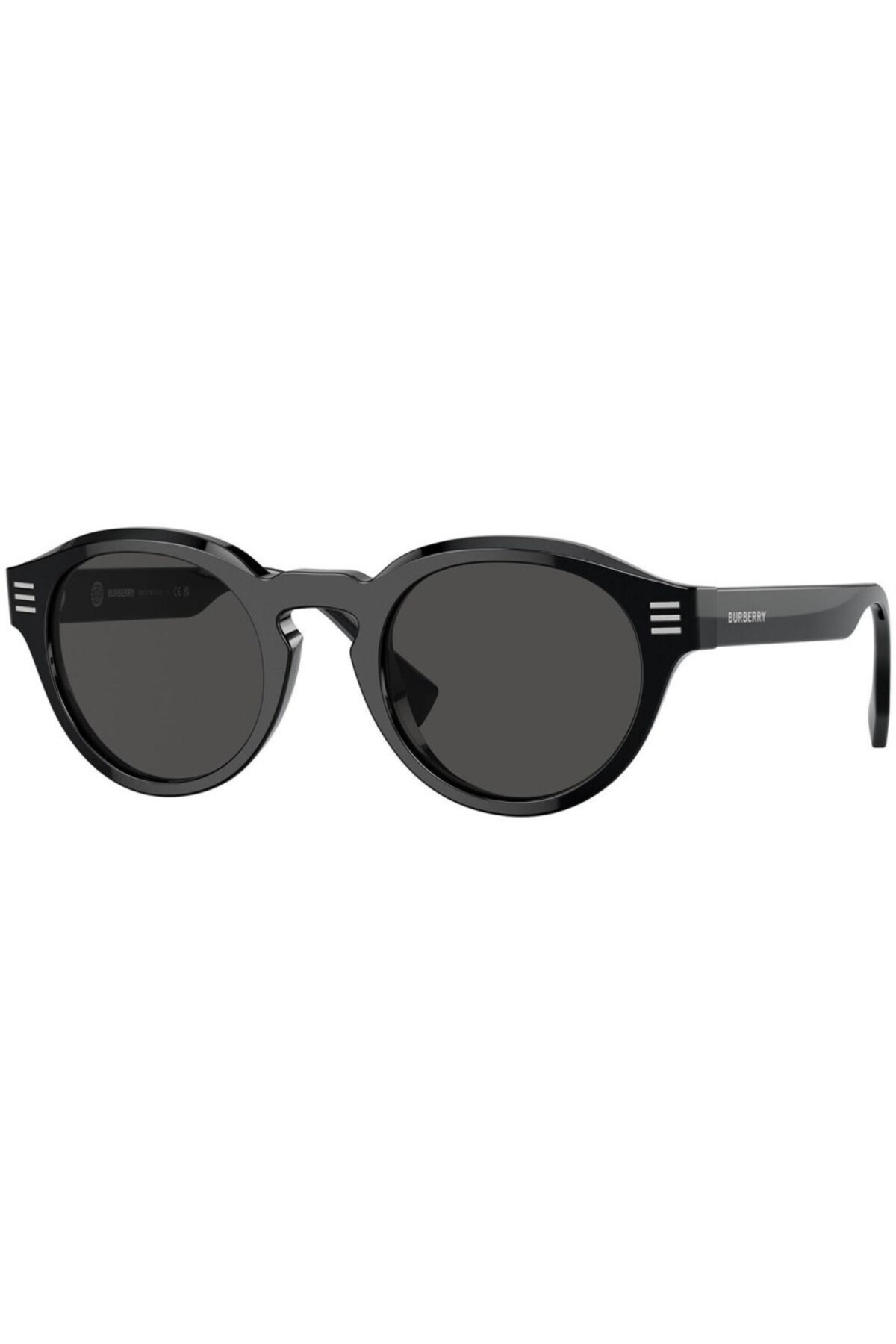 BRAND NEW Burberry BE4404 300187 Black Grey Oval Unisex Sunglasses BE4404 BURBERRY BE4404 Wayfarer Sunglasses | EyeOns.com main image 3
